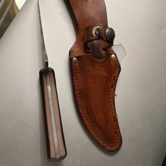 1970’s Old Timer Schrade Vintage Knife Fixed Blade Full Tang original collectors - Picture 5 of 6